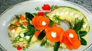 Салат Мимоза на 8 Марта Мастер класс