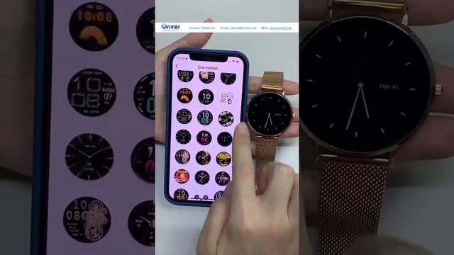 ORIVER ultra-thin Amoled smart watch T80 смотреть онлайн