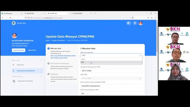 Tutorial Pengisian My SAPK oleh BKN смотреть онлайн