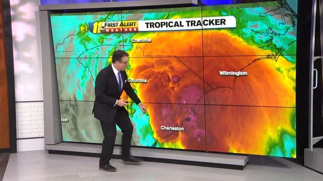 Elsa storm update: NC weather radar shows tropical storm bands arriving in North Carolina смотреть онлайн