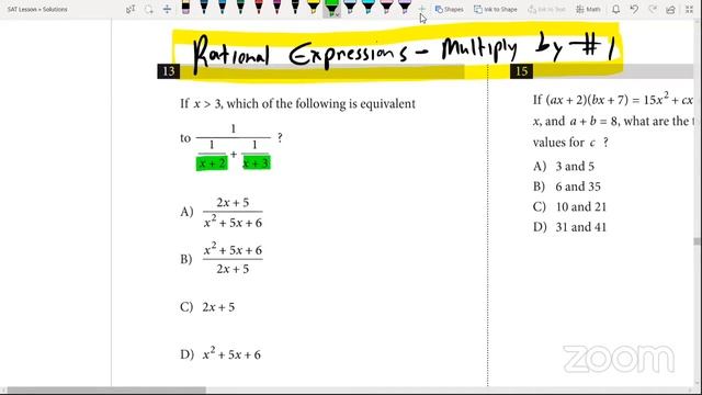 SAT Practice Test 1 Math No Calculator (Section 3) Answer Explanations/Walkthrough – SAT Prep смотреть онлайн