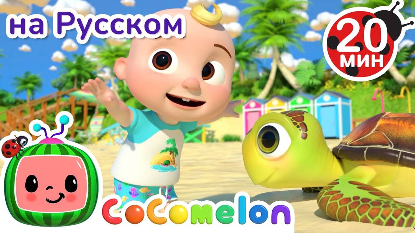 Изучаем Животных на Море - CoComelon на русском Детские песенки смотреть онлайн
