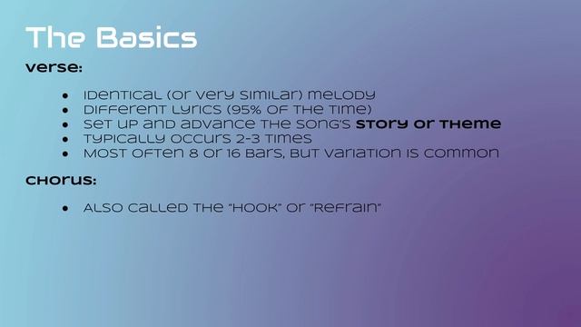 SONG STRUCTURE 101 (Pt. 1-A) - THE BASICS: Verse, Chorus, & Bridge смотреть онлайн