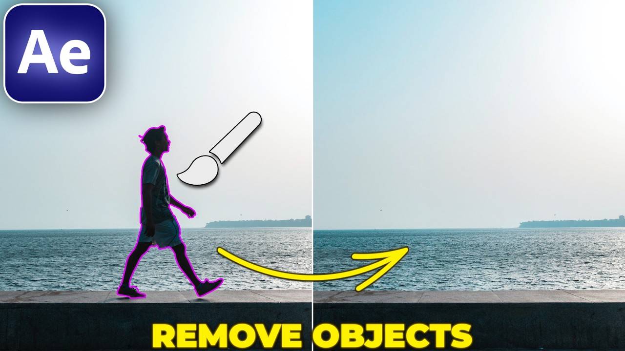 Как УДАЛИТЬ ОБЪЕКТЫ ИЗ ВИДЕО в After Effects смотреть онлайн