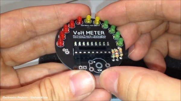 LED Volt Meter LM3914 for Tuning Cars - PCB Tutorial