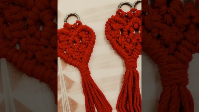 подарки к Дню влюбленных брелок-валентинка handmade