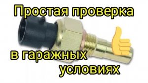 Как проверить датчик температуры охлаждающей жидкости в гаражных условиях.mp4