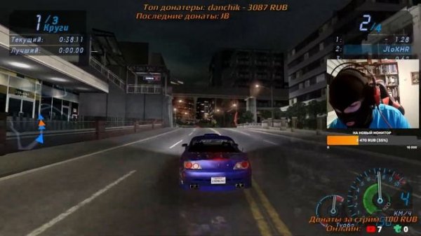 Прохождение NFS Underground. НФС андеграунд - Стрим 3. Осторожно, мат!