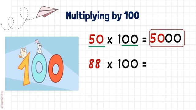 Mutiplying by 10, 100, 1000 | Math 5 смотреть онлайн
