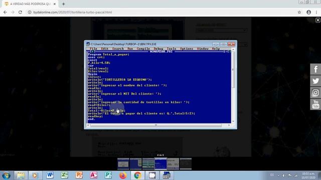 Tortillería - Turbo Pascal смотреть онлайн