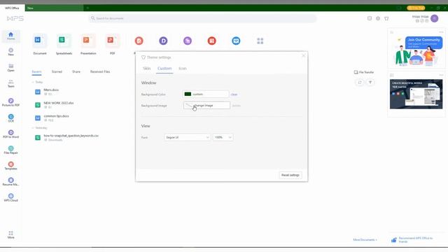 How to change the theme color of wps office | wps office theme смотреть онлайн