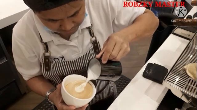 SWAN LATTE 🦢 OVER WING MY NEW DESIGN # COFFEE LOVER 101🇰🇼🇰🇼🇰🇼 смотреть онлайн