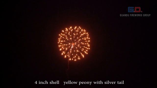 DS04022 BFS04 253 4 inch shell yellow peony with silver tail 黄牡丹带银尾 смотреть онлайн