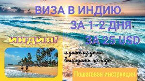 Виза в Индия 2025. Как оформить, поучить электронную Визу в Индию. Дёшево. Пошаговая инструкция.