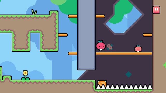 Dadish. World one. Level 4. Walkthrough with Star. смотреть онлайн