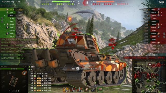 Бой на BZ-74-1 5 к урона. смотреть онлайн