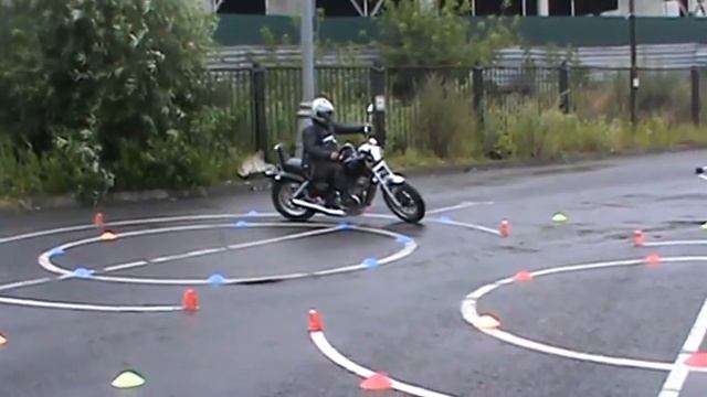 Упражнение № 3 Габаритная восьмерка Honda СB400. exercise bike смотреть онлайн