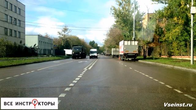 Лобненский экзаменационный маршрут ГИБДД часть 1. driving school in Russia смотреть онлайн