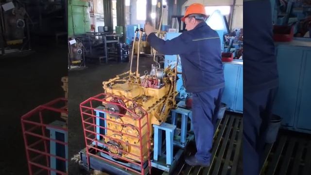Обкатка КПП К-700 на стенде. смотреть онлайн