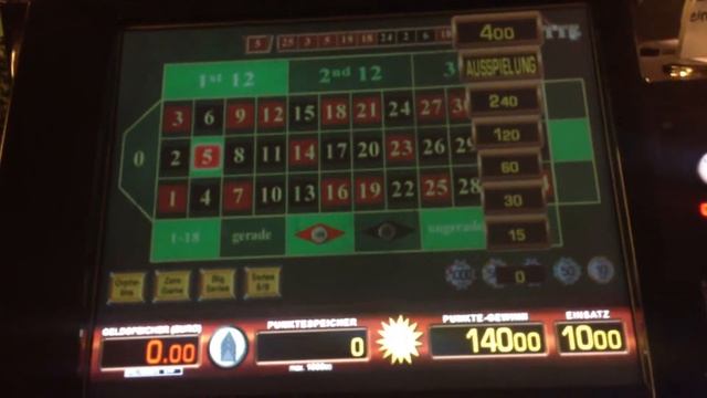 ROULETTE 140er mit 10 Euro Einsatz Jackpotanlage смотреть онлайн