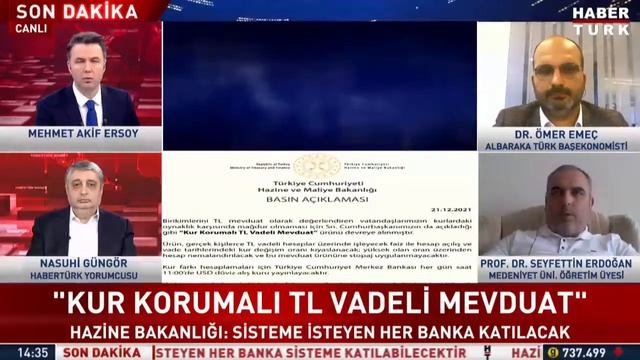 #CANLI - Kur korumalı TL vadeli mevduatın detayları #HabertürkManşet'te смотреть онлайн