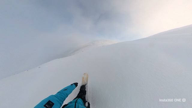 Фрирайд в Шерегеше. Спуск и почему нужно останавливаться заранее