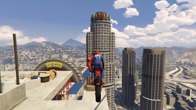 GTA 5 Crazy Ragdolls RED SPIDERMAN VS GORILLA (Euphoria Physics, Ragdolls Fails, Funny Moments) смотреть онлайн