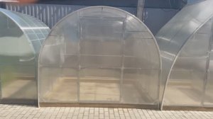 Обзор теплицы Двойная Дуга