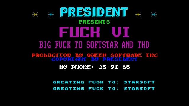 Fuck Demo 6 - Queen Software Inc [#zx spectrum AY Music Demo] смотреть онлайн