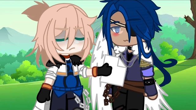 [look at my ex meme]|| Kaebedo || Albedo x Kaeya || Genshin Impact || gacha club || смотреть онлайн