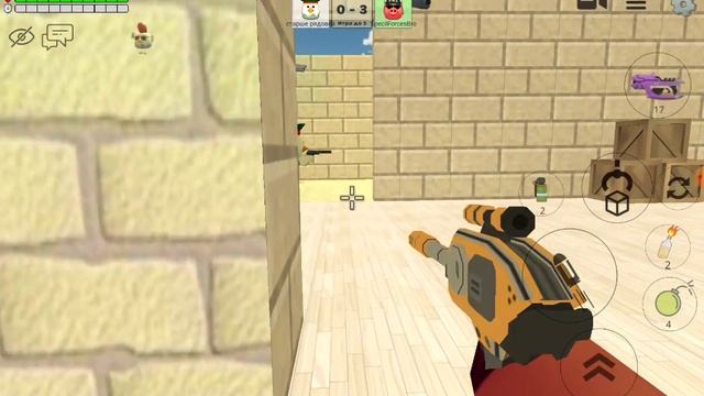 Играю в Chicken Gun в режимы дуэль и зомби😃 смотреть онлайн