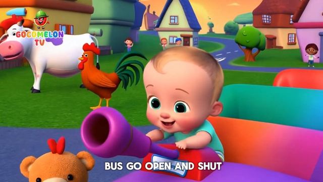 Wheels On The Rainbow Bus | Nursery Rhymes & Kids Songs