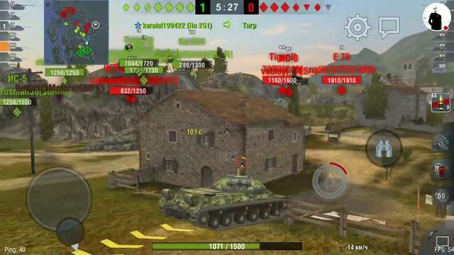 World of Tanks Blitz ИС-3 в соло смотреть онлайн