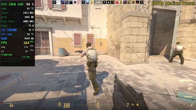 Counter-Strike 2 RELEASE VERSION | GTX 1060 6GB + Core i5-10400 | 1080p | Presets Test смотреть онлайн