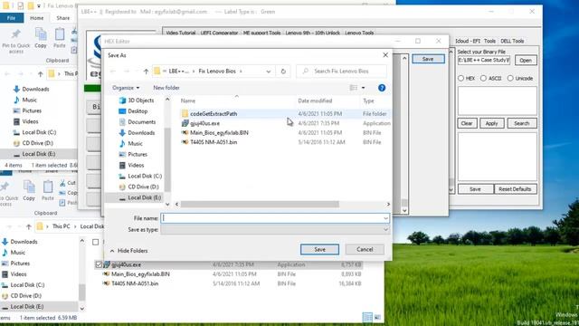 LBE++ || Fix Corrupted Lenovo Bios - Extract Bios UEFI Part - Inject Bios - Auto Clear  ME Region
