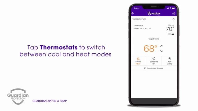 Changing Your Temperature on Your Smart Thermostat | Guardian Protection смотреть онлайн