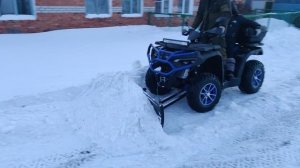 sharmacs 650. квадроцикл с лопатой