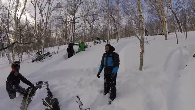 Skidoo Summit 850 Cc  Снегоходный уикенд, Камчатка, Россия. Сильное братство.