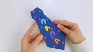 Оригами ГАЛСТУК из бумаги! Поделки из бумаги на 23 февраля! Подарок папе! День рождения!