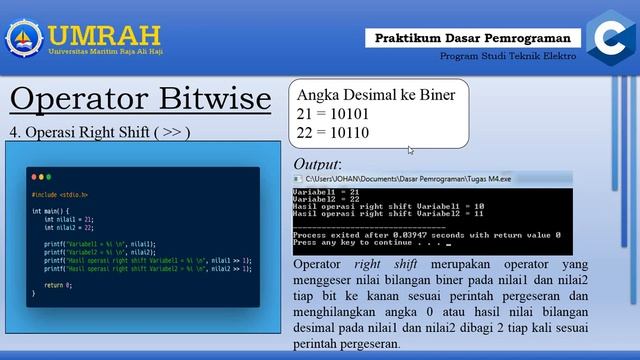 Video Pembelajaran Praktikum Dasar Pemrograman - Minggu 3 смотреть онлайн