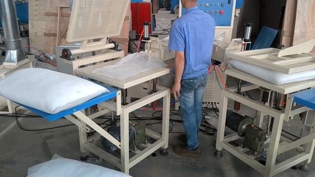 ZXJ-380 pillow filling machine(microfiber opening machine equipped) смотреть онлайн