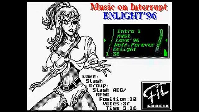 Virtual Brothers - ENLIGHT'96 music on Interrupt - Love'96 (ZX Spectrum) 1996 смотреть онлайн
