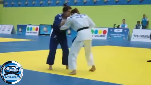 European Judo Open Women Lisbon 2013 Semifinal -57kg BEDETI Vlora (SLO) - ROGIC Jovana (SRB)