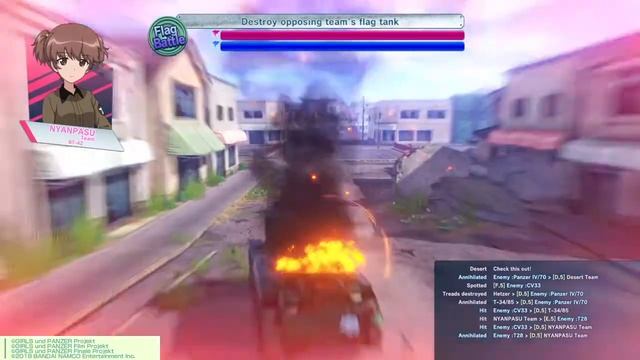 Girls und Panzer Dream Tank Match DX | Alisa is the Craziest Driver смотреть онлайн