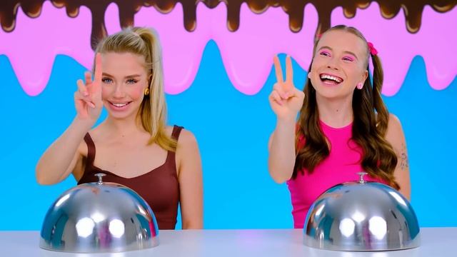 Bubble Gum vs Chocolate Food Challenge | Funny Challenges by BaRaDa смотреть онлайн