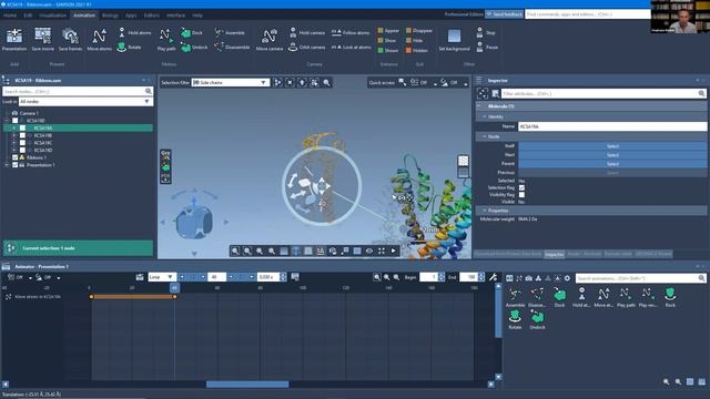 How to create molecular animations | SAMSON 2021 смотреть онлайн