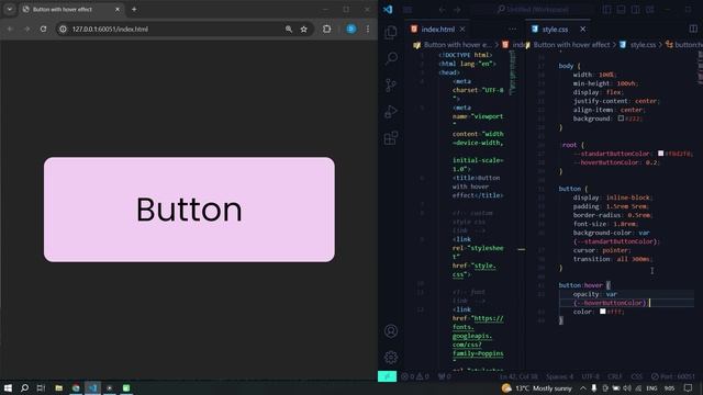 Три способа сделать кнопку с небольшим затемнением при наведении используя HTML & CSS hover effect смотреть онлайн