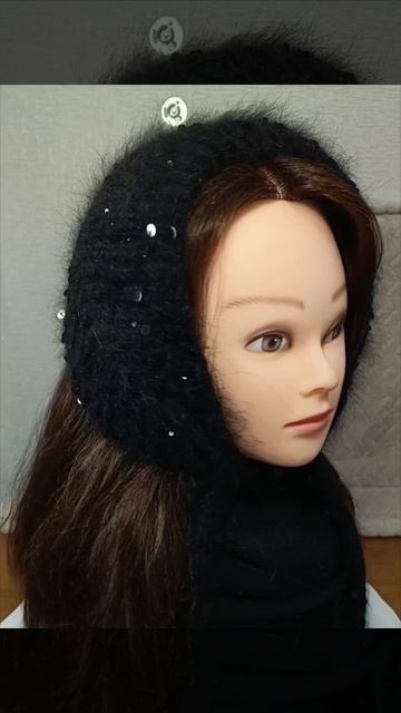 Повязка на голову из пуха норки.