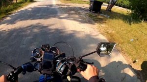 Летние покатушки на альфе в жару. Мини дальняк на мопеде