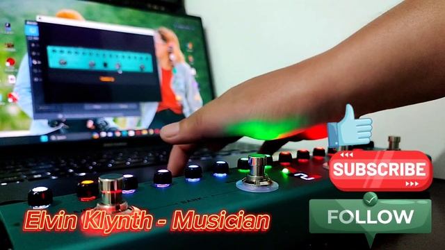 M-VAVE TANK-G footswitch LED color customization using M-EFCS software смотреть онлайн